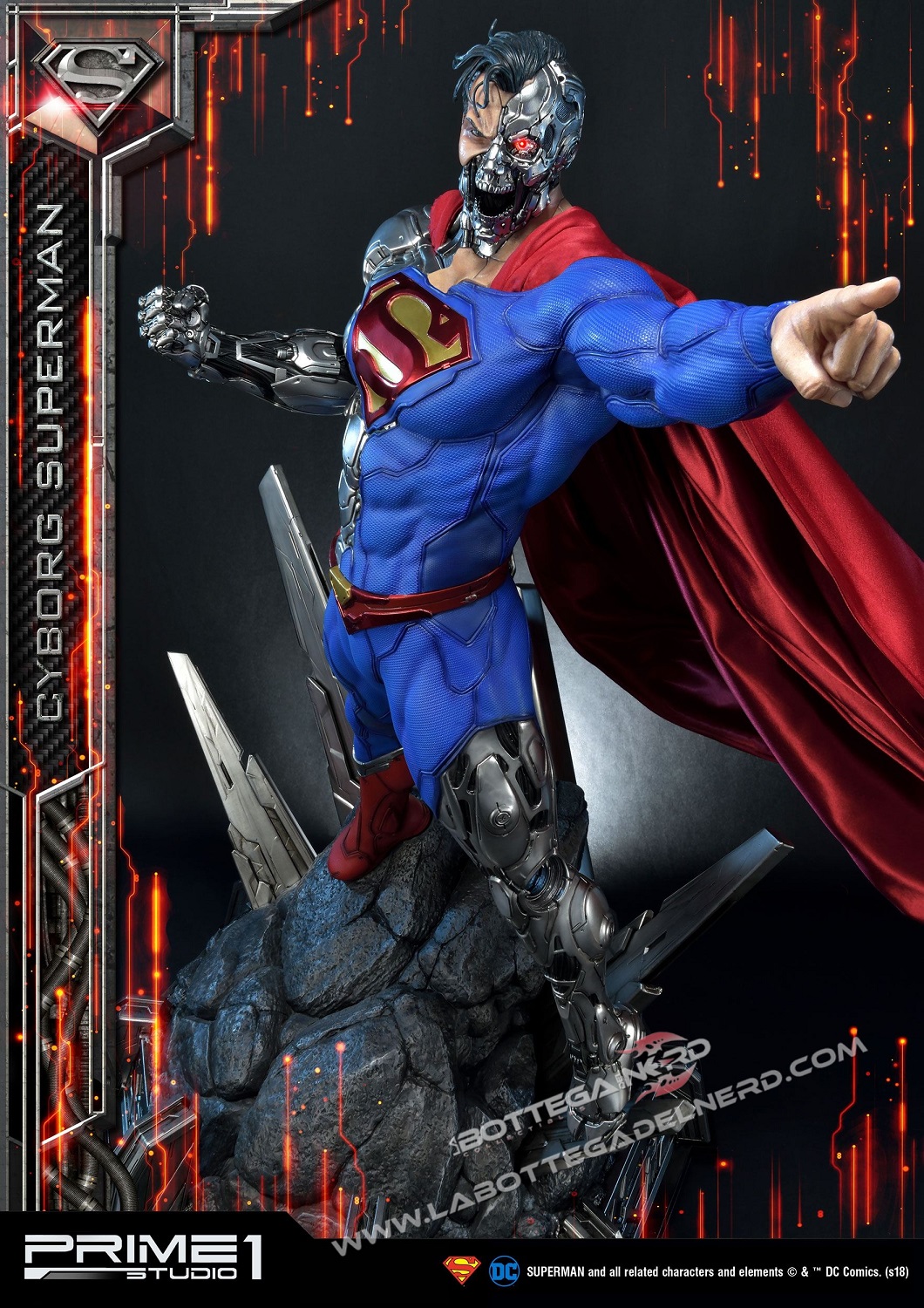 DC Comics - Statua 1/3 Cyborg Superman 93cm - immagine 6