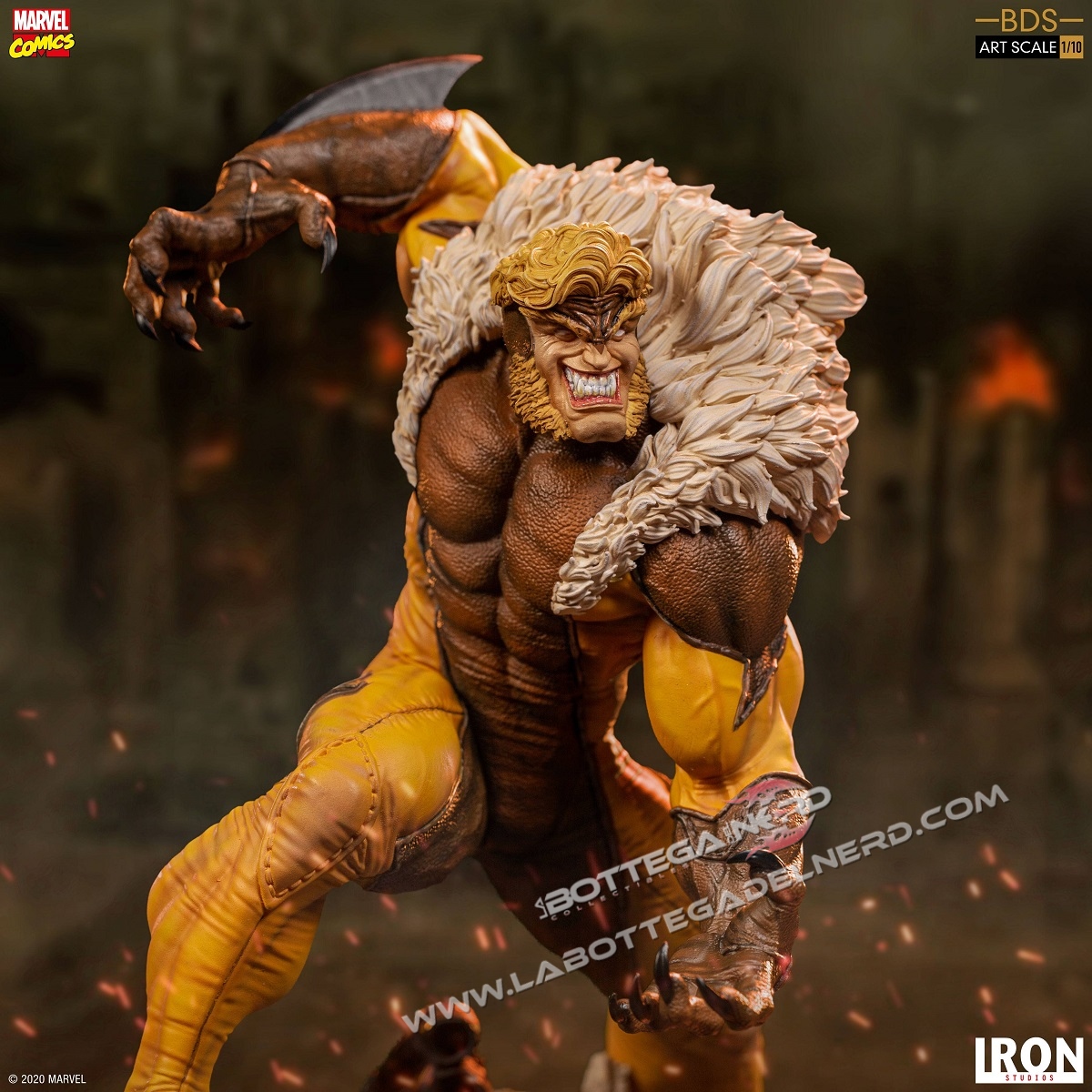 Marvel Comics - BDS Art Scale Statua 1/10 Sabretooth 21cm - immagine 2