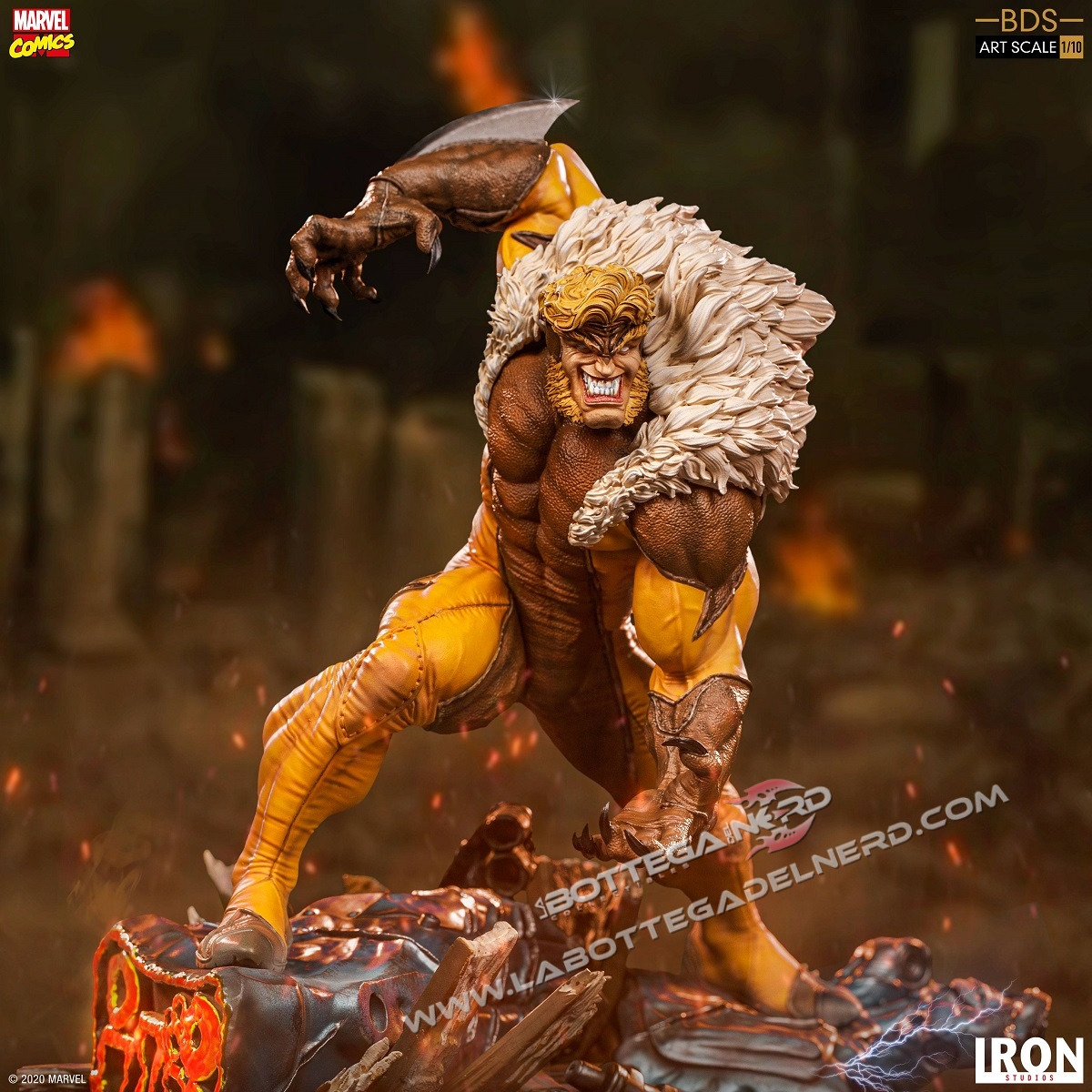Marvel Comics - BDS Art Scale Statua 1/10 Sabretooth 21cm - immagine 6