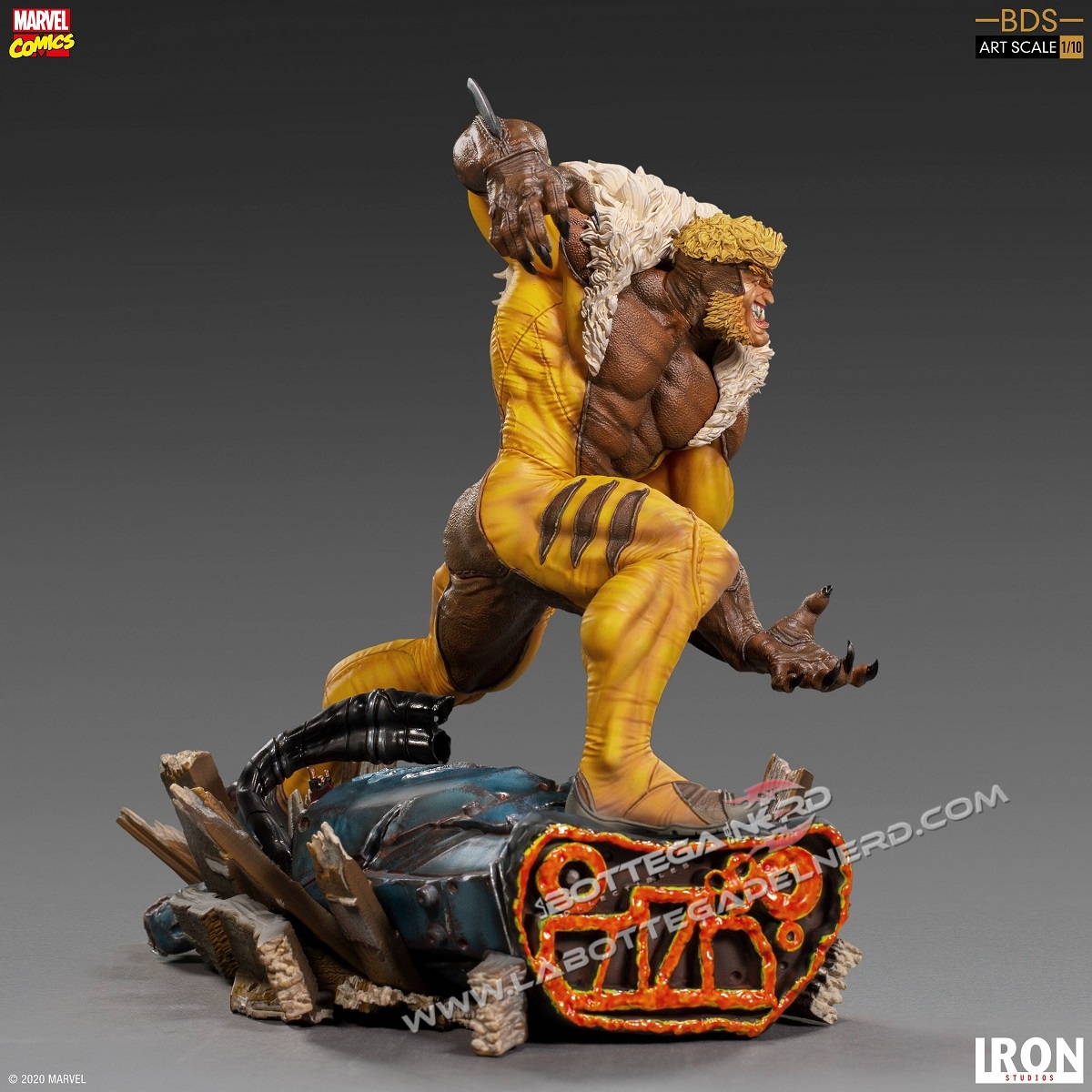 Marvel Comics - BDS Art Scale Statua 1/10 Sabretooth 21cm - immagine 4
