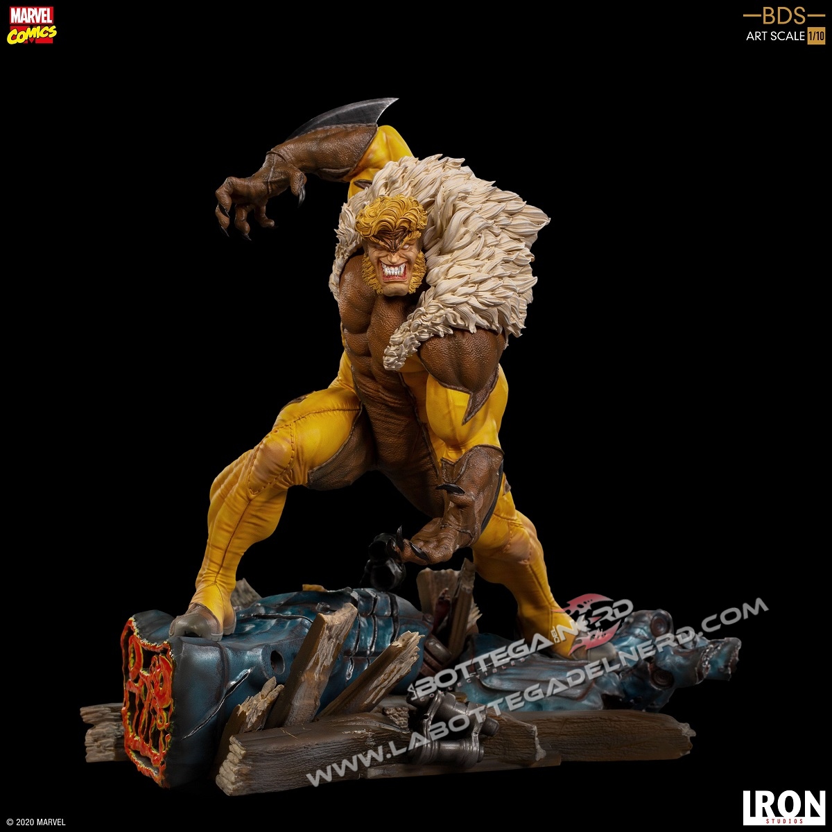 Marvel Comics - BDS Art Scale Statua 1/10 Sabretooth 21cm - immagine 7