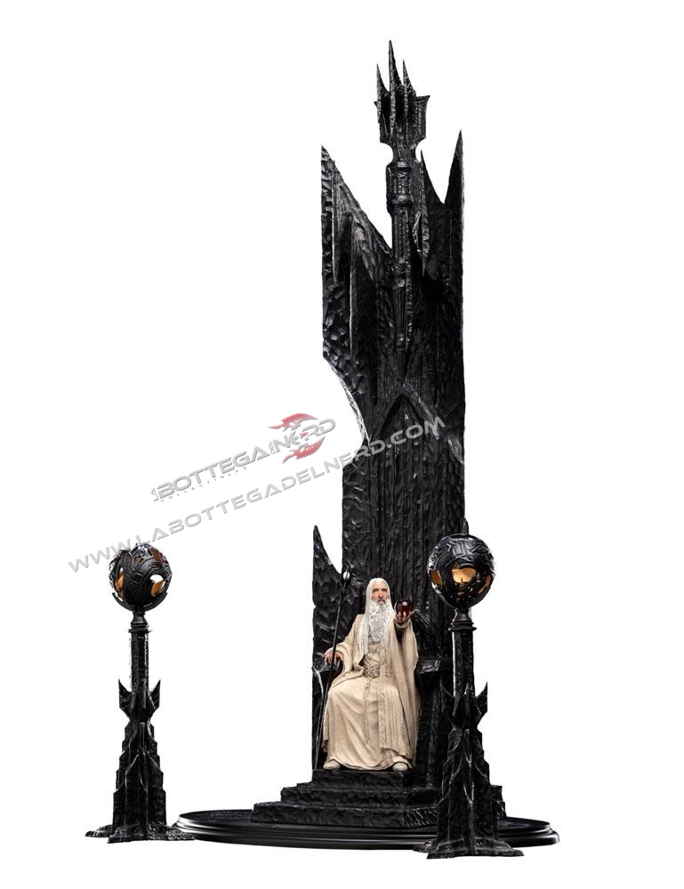 The Lord of the Rings - Statue 1/6 Saruman the White on Throne 110cm - immagine 2