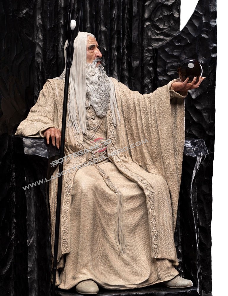 The Lord of the Rings - Statue 1/6 Saruman the White on Throne 110cm - immagine 8