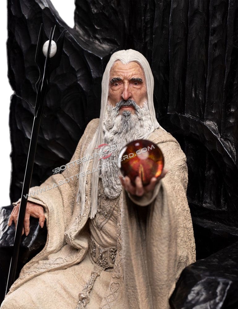 The Lord of the Rings - Statue 1/6 Saruman the White on Throne 110cm - immagine 7