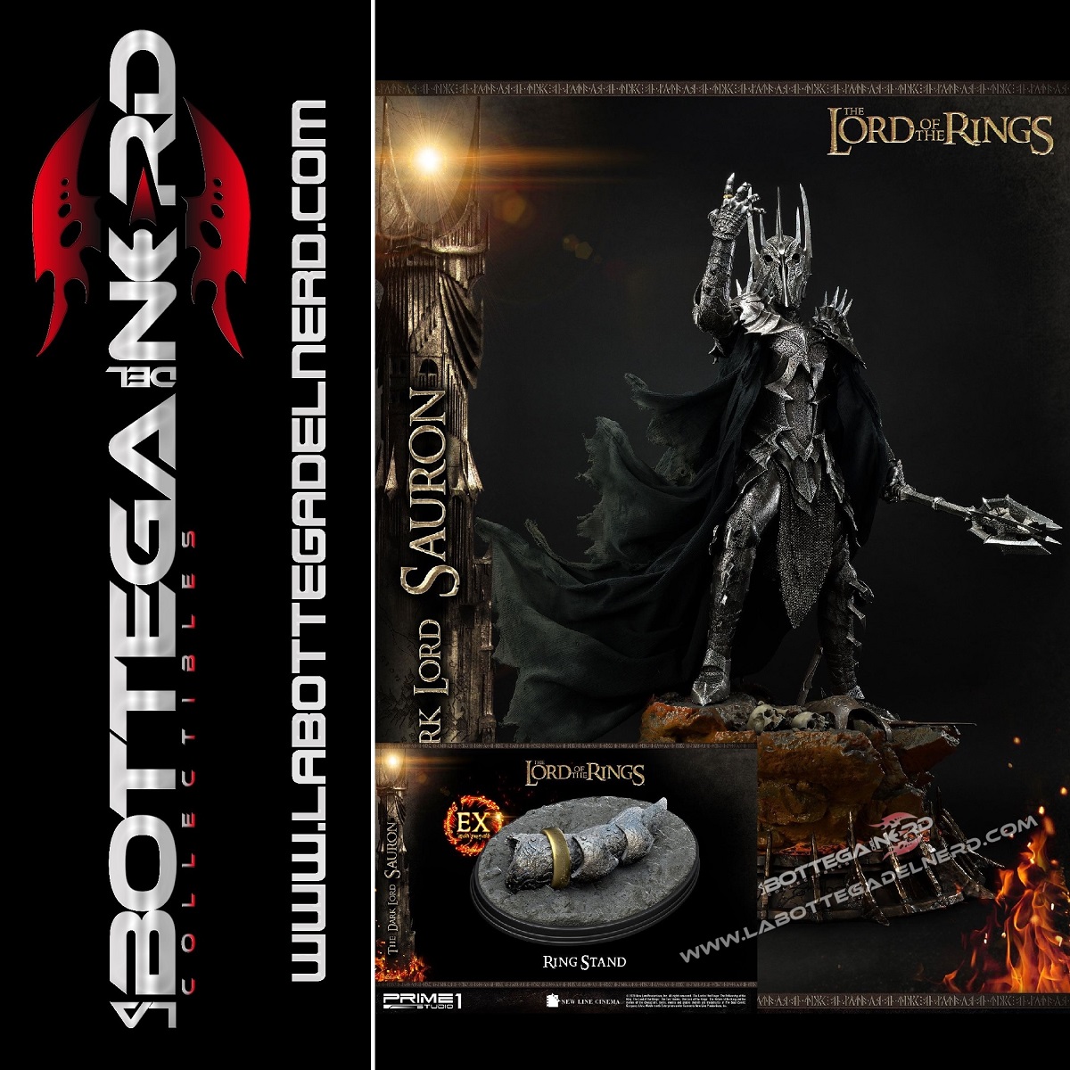 Lord of the Rings - Statua 1/4 The Dark Lord Sauron 109cm