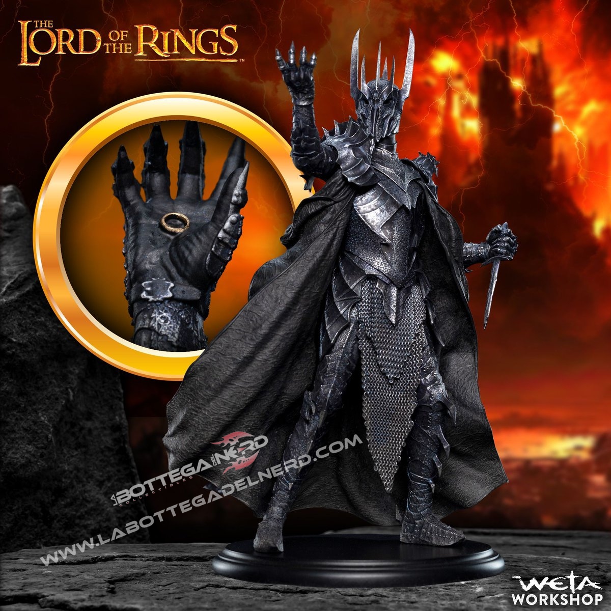 The Lord of the Rings - Mini Statue Sauron 20cm - immagine 7