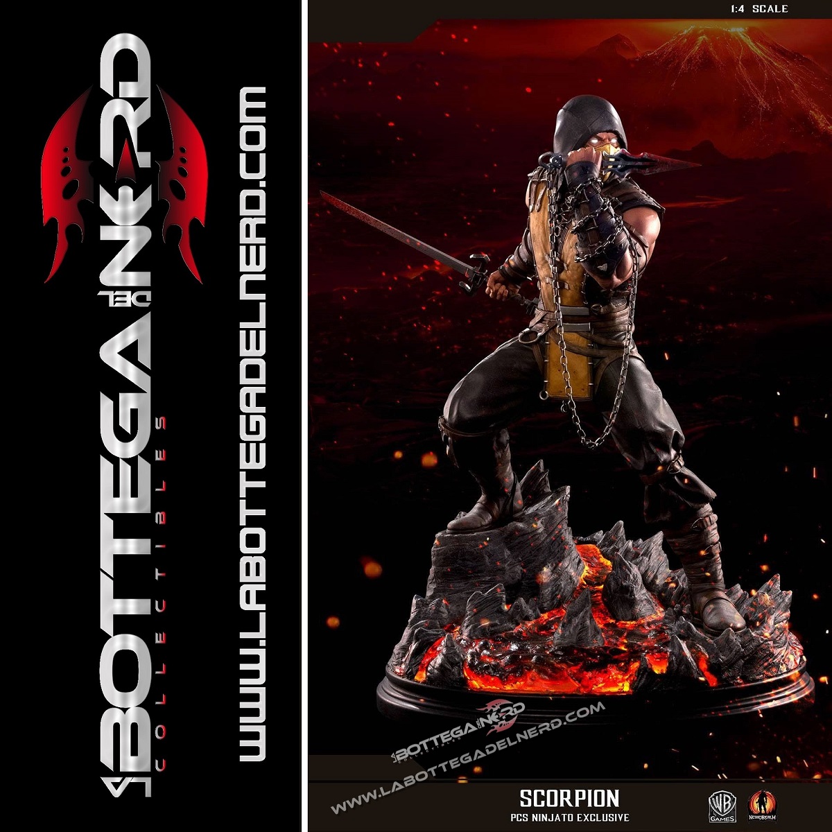Mortal Kombat X - Statua Scorpion 54cm