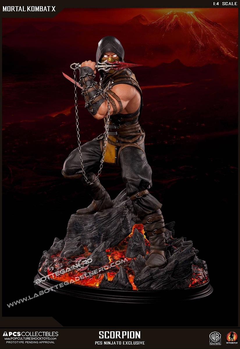 Mortal Kombat X - Statua Scorpion Exclusive 54cm - immagine 2