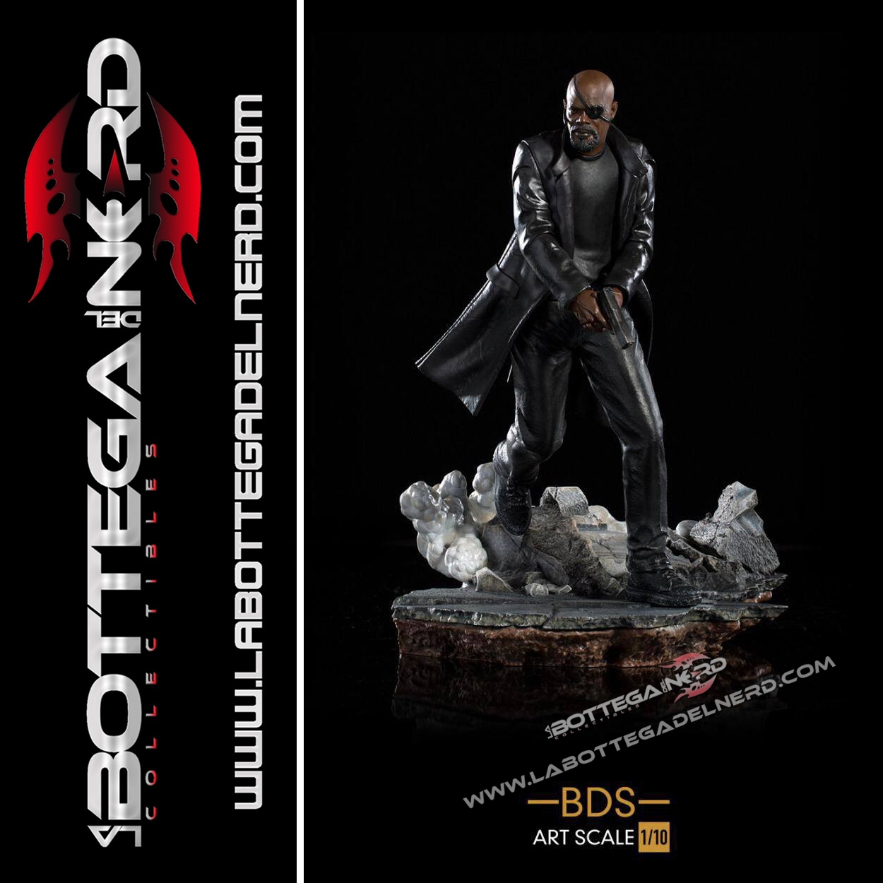 Spider-Man: Far From Home - Deluxe Statua Nick Fury 20cm