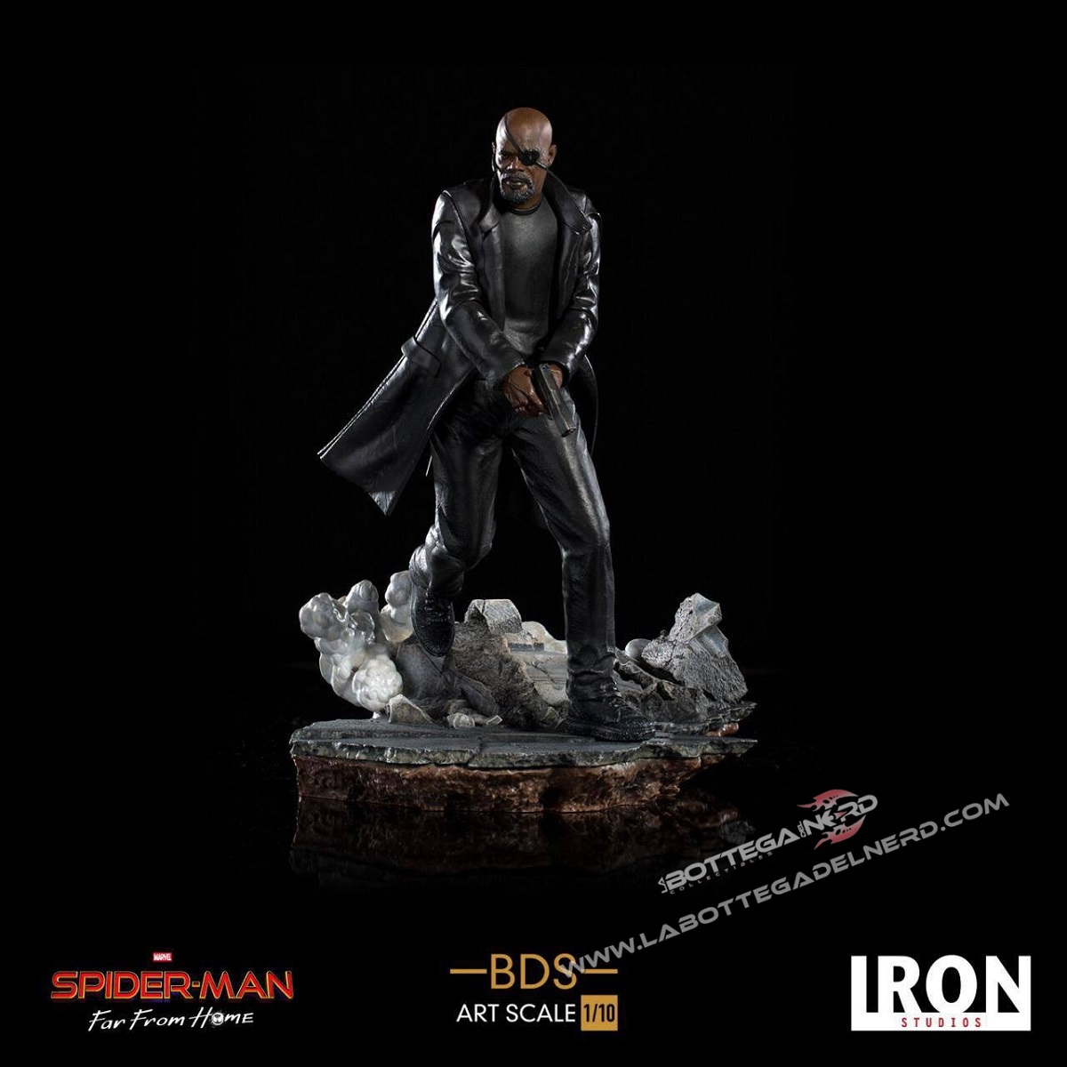 Spider-Man: Far From Home - Deluxe Statua Nick Fury 20cm - immagine 2