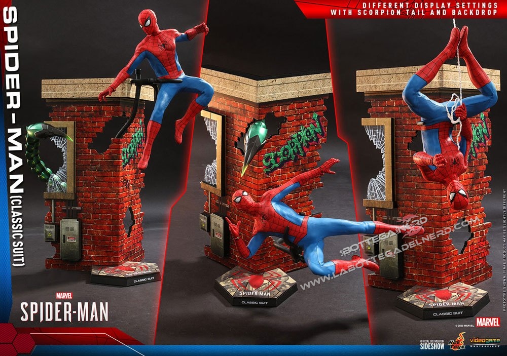 Spider-Man Video Game - Action Figure 1/6 Spider-Man Classic Suit 30cm - immagine 8
