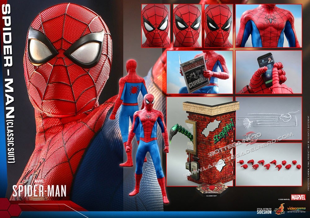 Spider-Man Video Game - Action Figure 1/6 Spider-Man Classic Suit 30cm - immagine 9