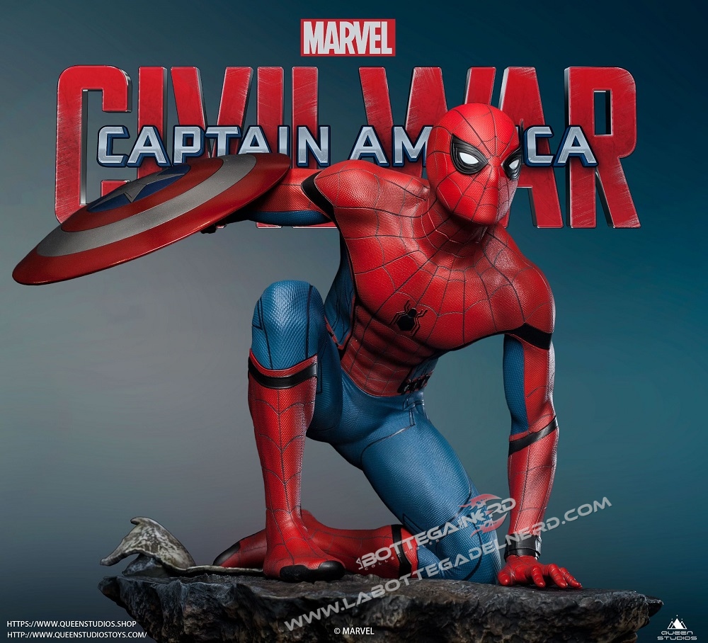 Marvel - Statua Queen Studios Spider-Man Civil-War Regular 40cm - immagine 2