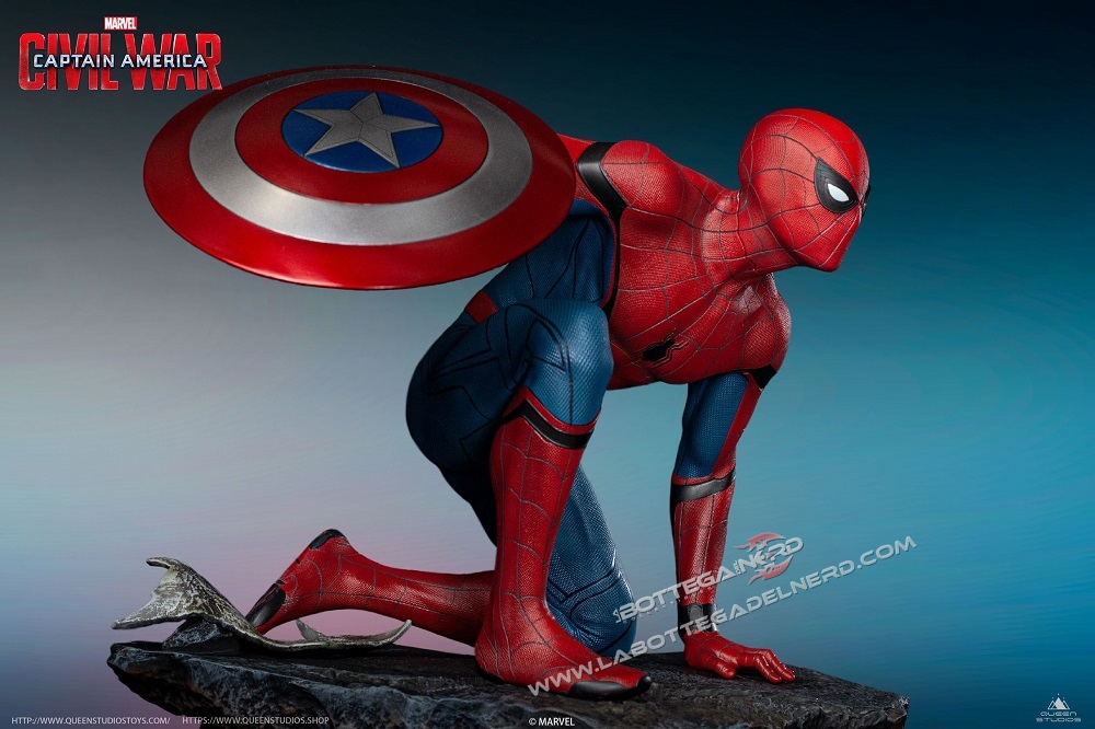 Marvel - Statua Queen Studios Spider-Man Civil-War Regular 40cm - immagine 3