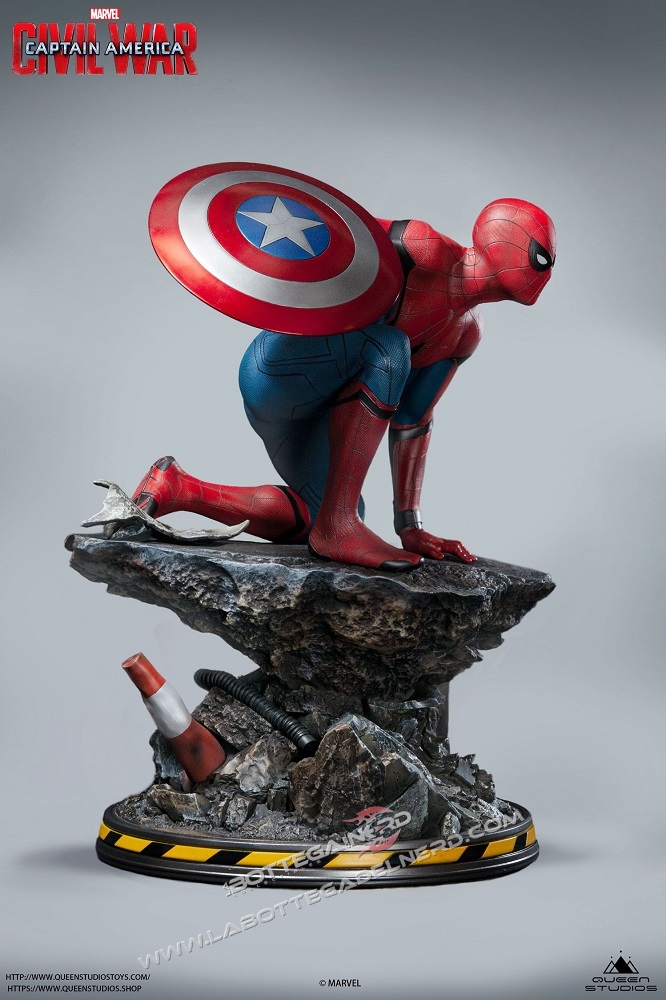 Marvel - Statua Queen Studios Spider-Man Civil-War Regular 40cm - immagine 5
