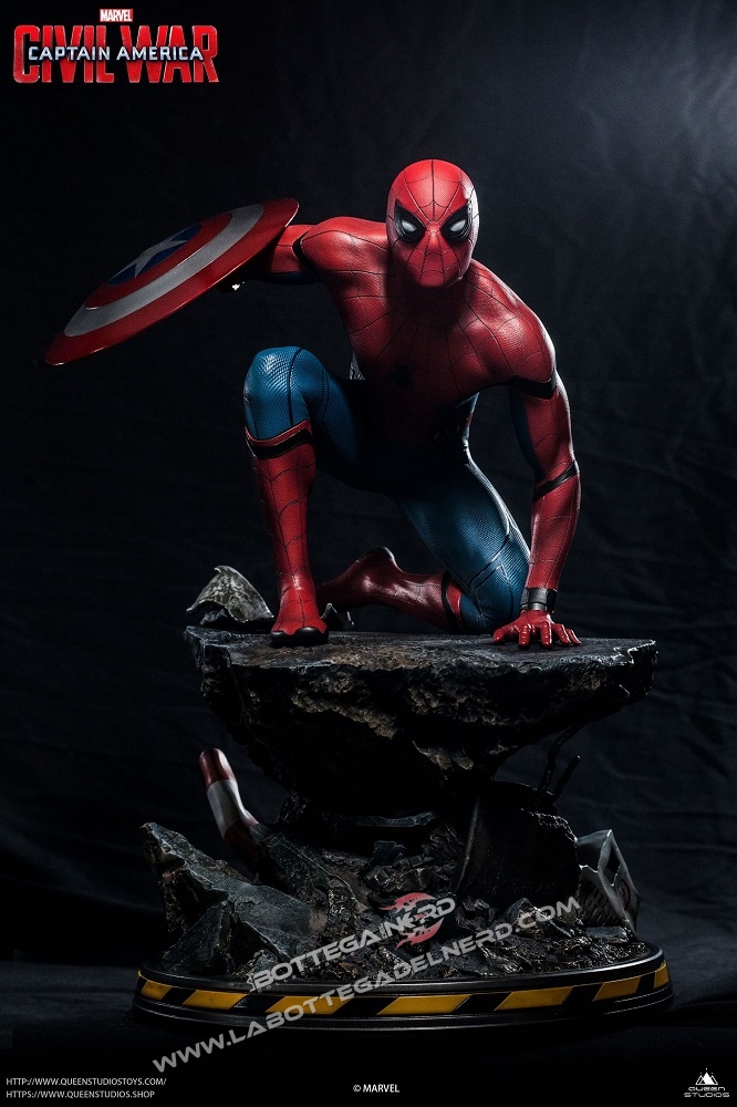 Marvel - Statua Queen Studios Spider-Man Civil-War Regular 40cm - immagine 4
