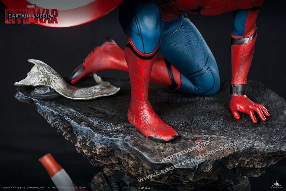 Marvel - Statua Queen Studios Spider-Man Civil-War Regular 40cm - immagine 9