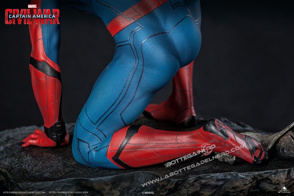 Marvel - Statua Queen Studios Spider-Man Civil-War Regular 40cm - immagine 8