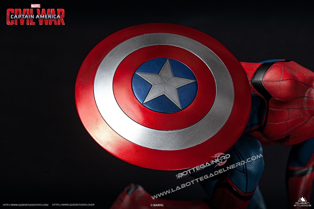 Marvel - Statua Queen Studios Spider-Man Civil-War Regular 40cm - immagine 7