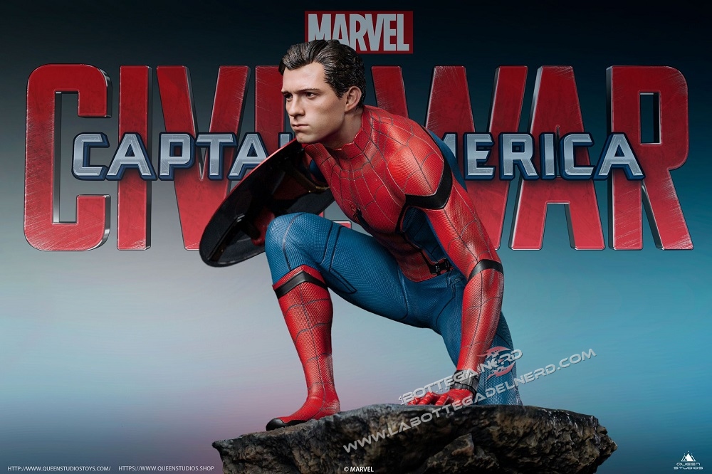 Marvel - Statua Queen Studios Spider-Man Civil-War Premium 40cm - immagine 2