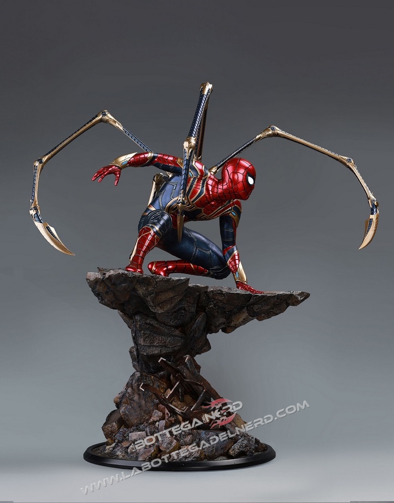 Marvel - Statua Queen Studios Iron Spider-Man Deluxe 51cm - immagine 12