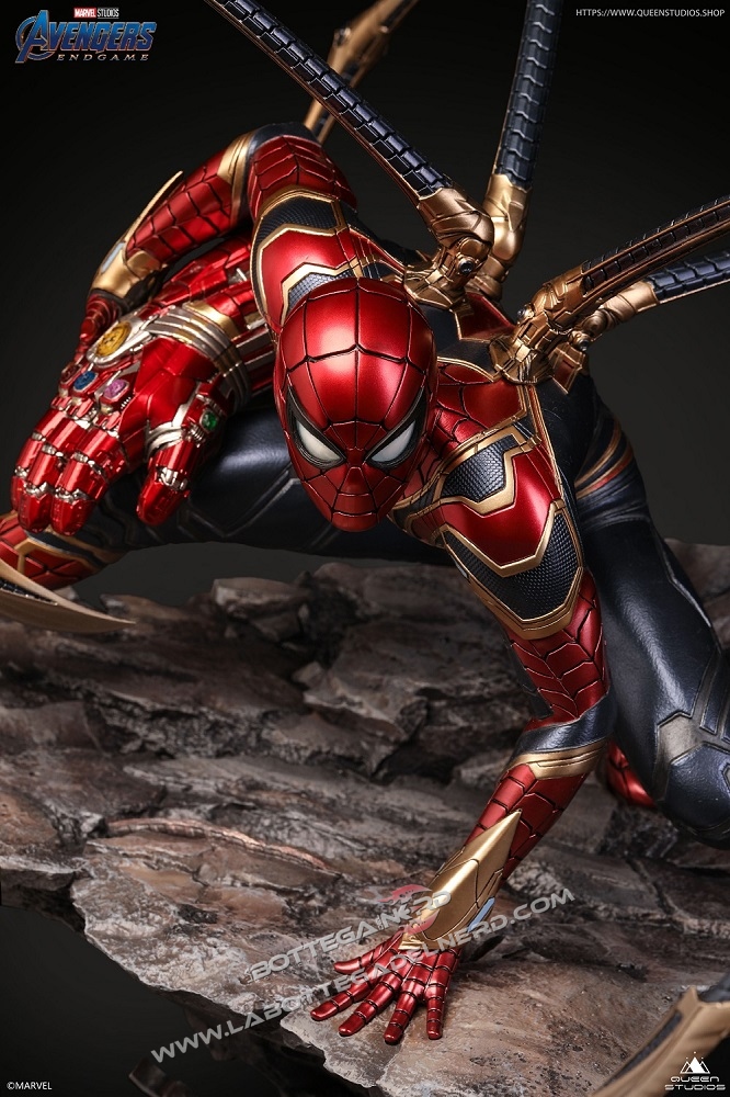 Marvel - Statua Queen Studios Iron Spider-Man Deluxe 51cm - immagine 5