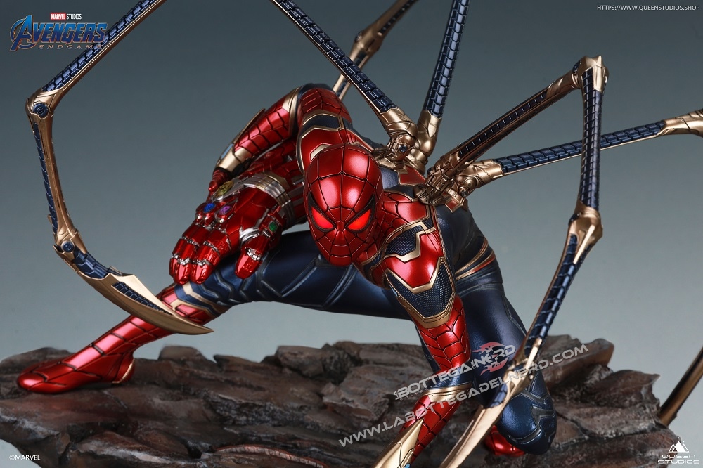 Marvel - Statua Queen Studios Iron Spider-Man Deluxe 51cm - immagine 4