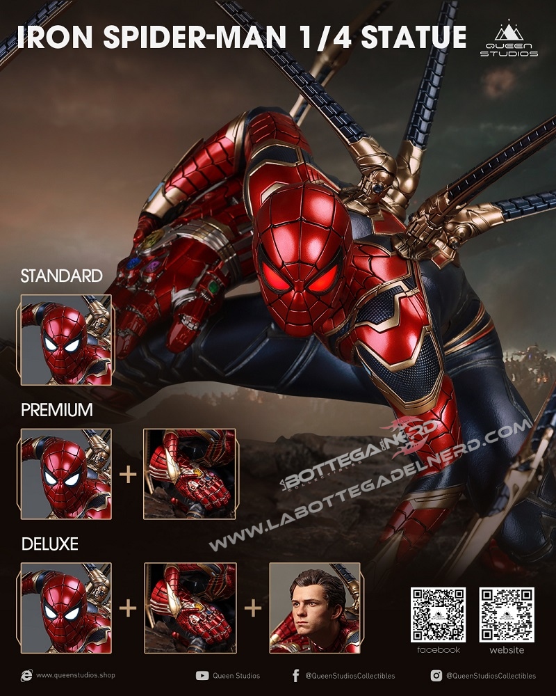 Marvel - Statua Queen Studios Iron Spider-Man Deluxe 51cm - immagine 16