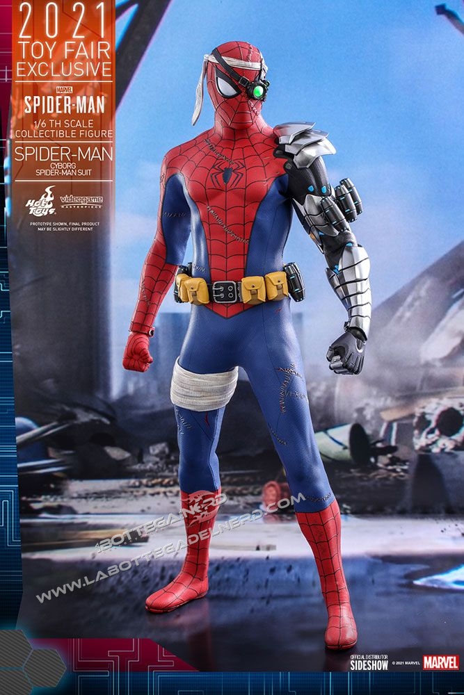 Spider-Man Videogame - Action Figure Cyborg Spider-Man Toy Fair 30cm - immagine 2