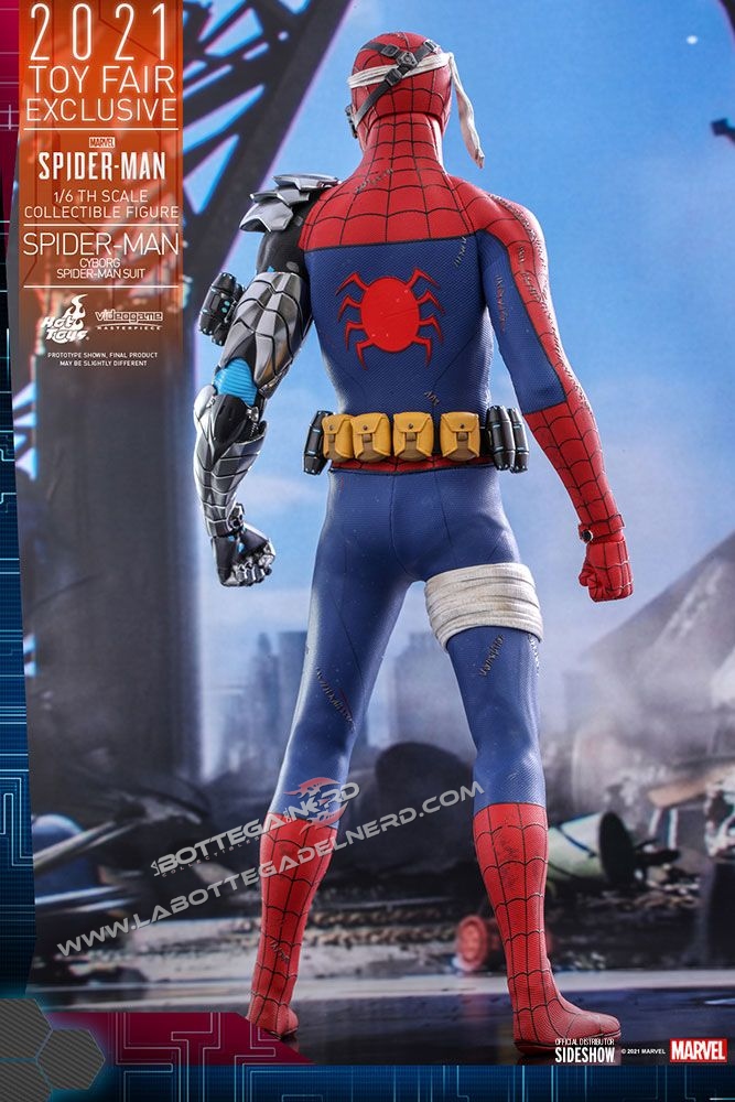 Spider-Man Videogame - Action Figure Cyborg Spider-Man Toy Fair 30cm - immagine 8