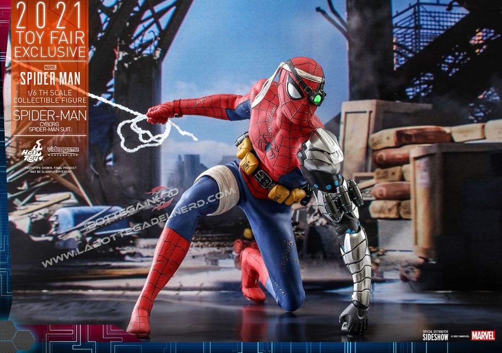 Spider-Man Videogame - Action Figure Cyborg Spider-Man Toy Fair 30cm - immagine 5