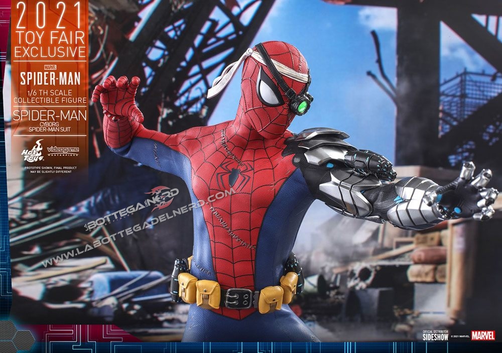 Spider-Man Videogame - Action Figure Cyborg Spider-Man Toy Fair 30cm - immagine 4