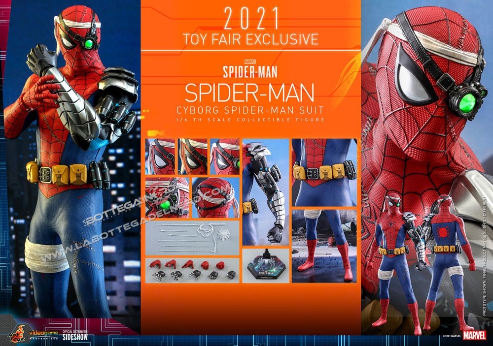 Spider-Man Videogame - Action Figure Cyborg Spider-Man Toy Fair 30cm - immagine 9