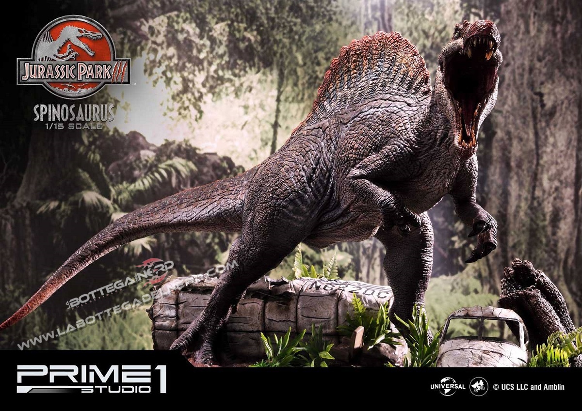 Jurassic Park 3 - Statua 1/15 Spinosaurus Bonus Version 79cm - immagine 6