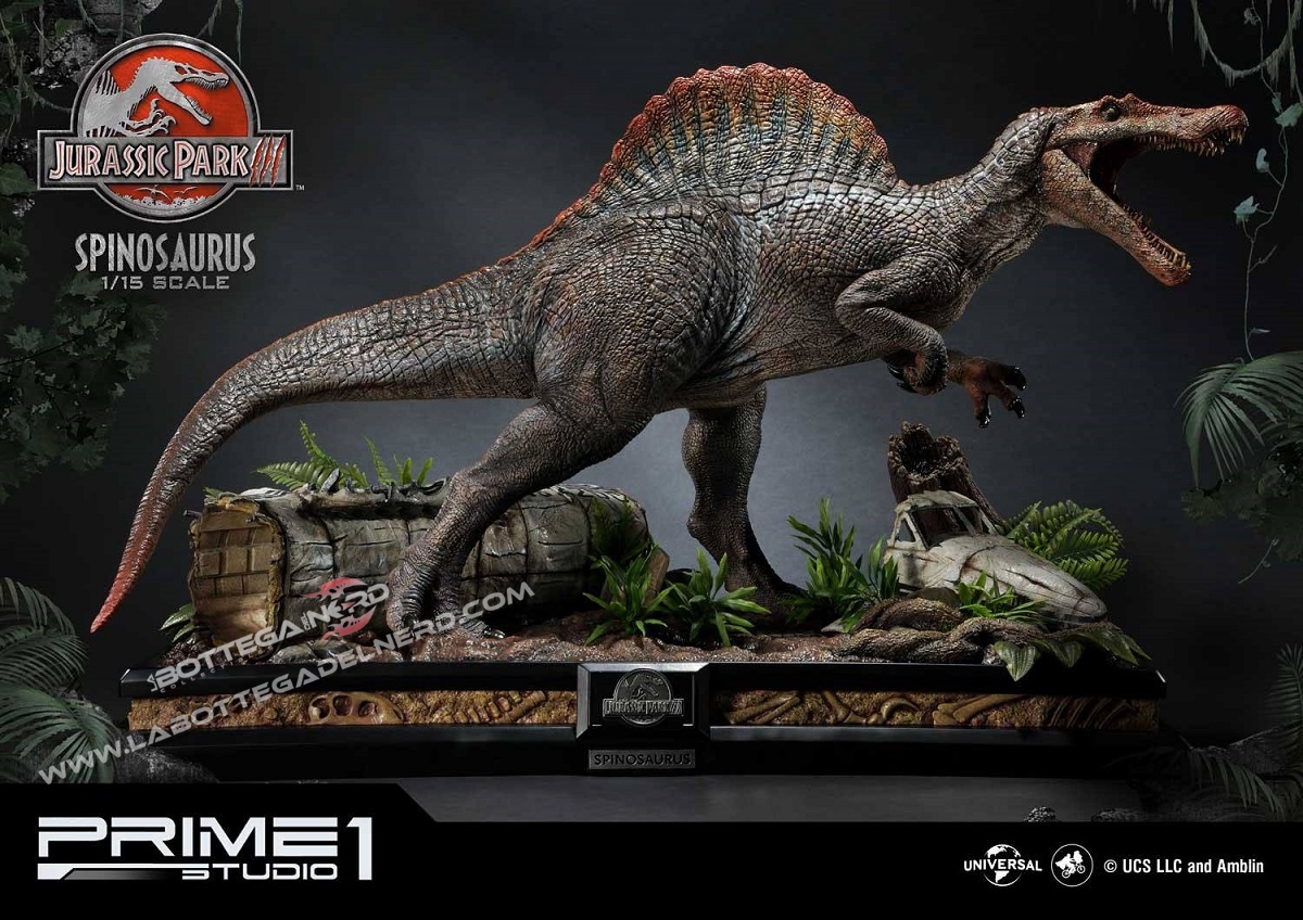 Jurassic Park 3 - Statua 1/15 Spinosaurus Bonus Version 79cm - immagine 3