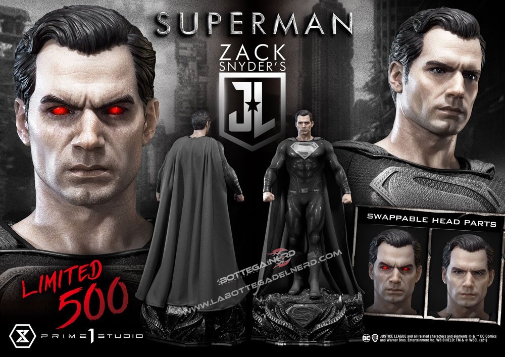 Zack Snyder’s Justice League - Statue Superman Black Suit Edition 84cm - immagine 10