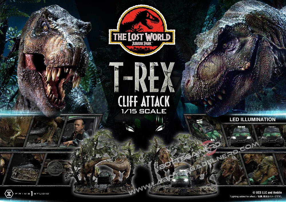 Jurassic World: The Lost World - Statue T-Rex Cliff Attack 99cm - immagine 12