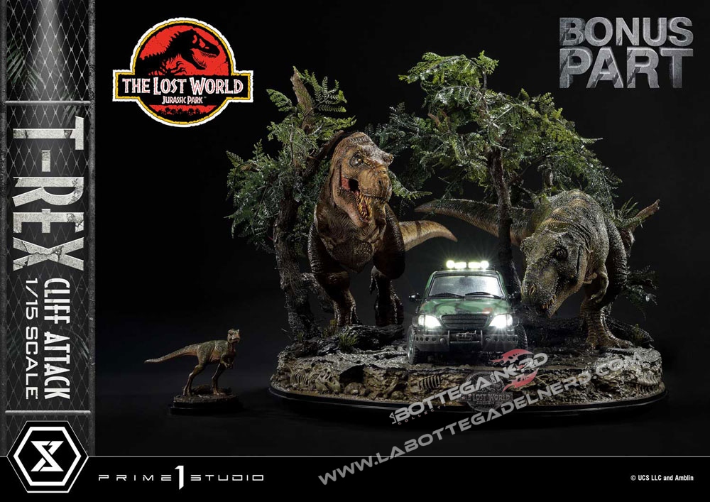 Jurassic World: The Lost World - Statue T-Rex Cliff Attack Bonus 99cm - immagine 2
