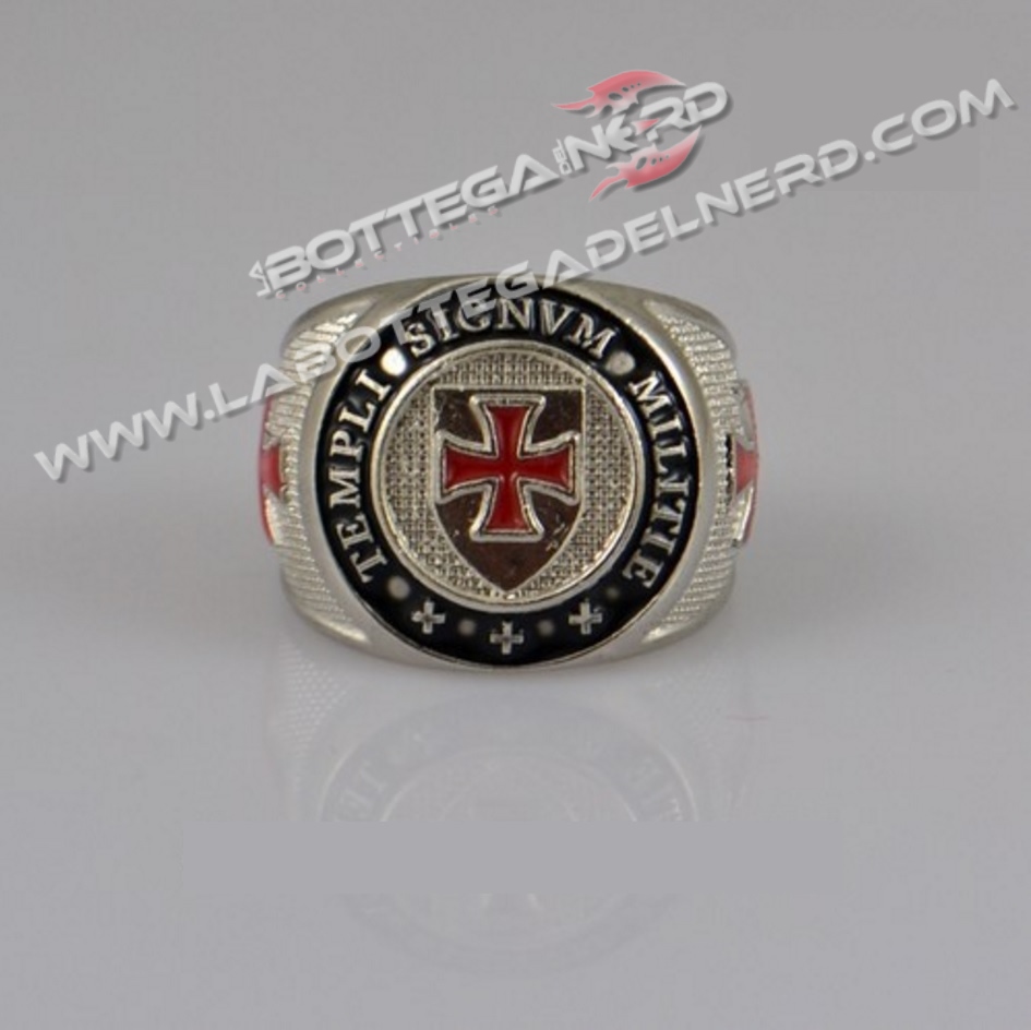 Anello acciaio Knights Templar - immagine 2
