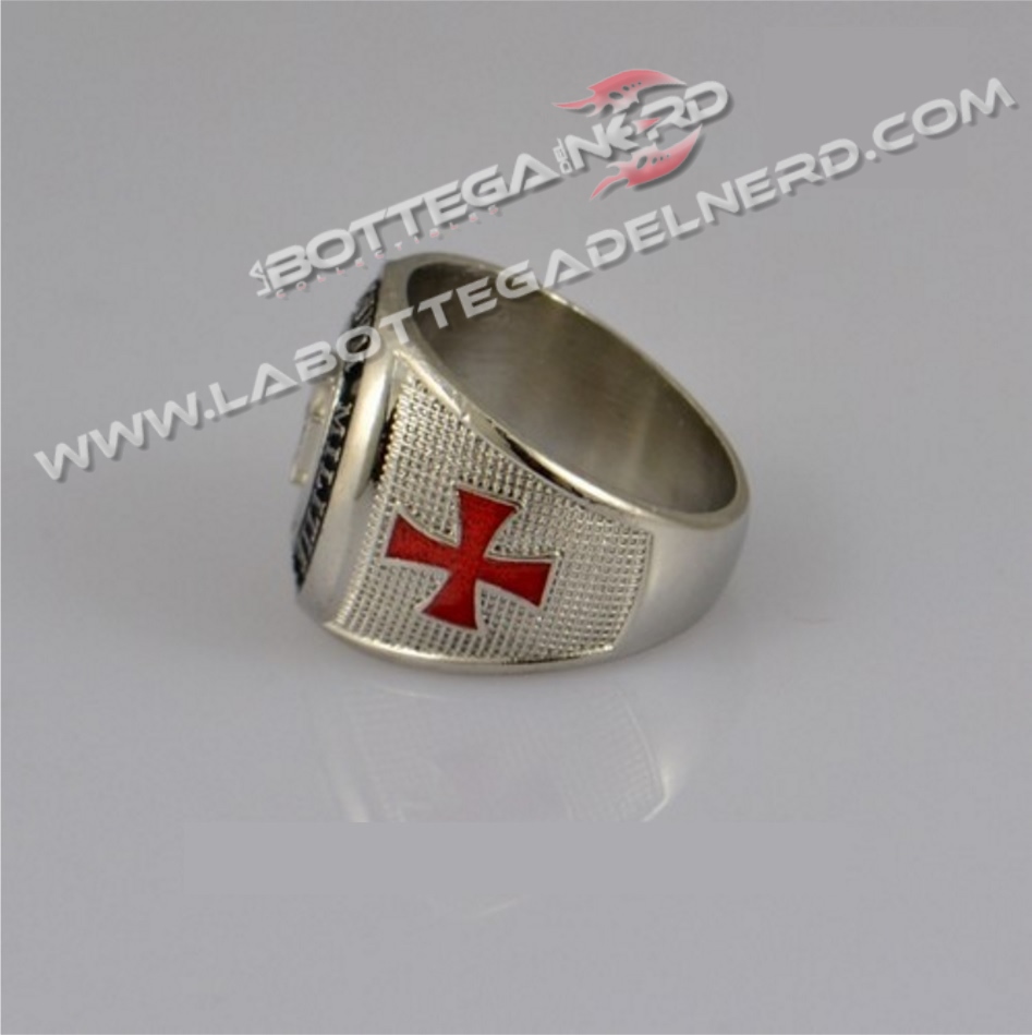 Anello acciaio Knights Templar - immagine 3