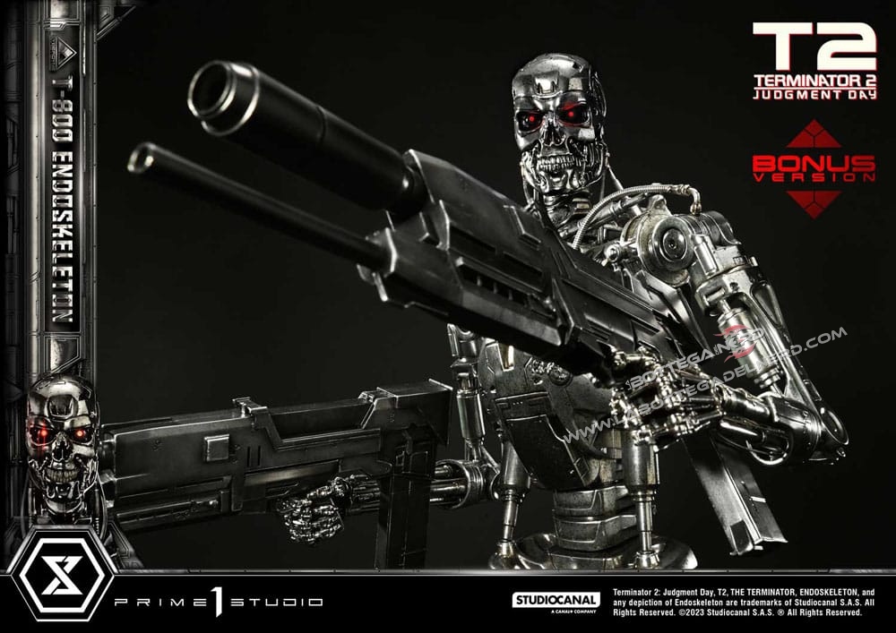 Terminator 2 - Statue 1/3 Judgment Day T800 Deluxe Bonus 74cm - immagine 6