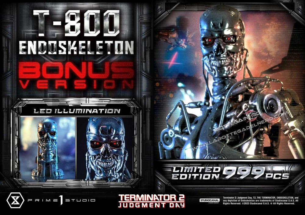Terminator 2 - Statue 1/3 Judgment Day T800 Deluxe Bonus 74cm - immagine 7