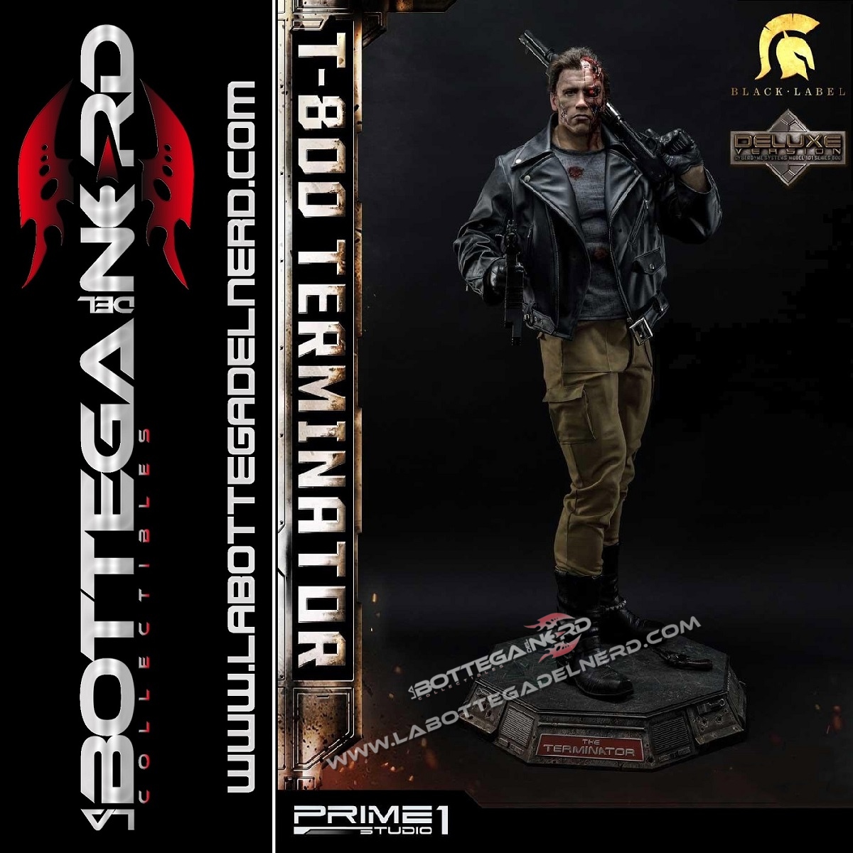 Terminator - Statua DELUXE T-800 Terminator 1:2 117cm