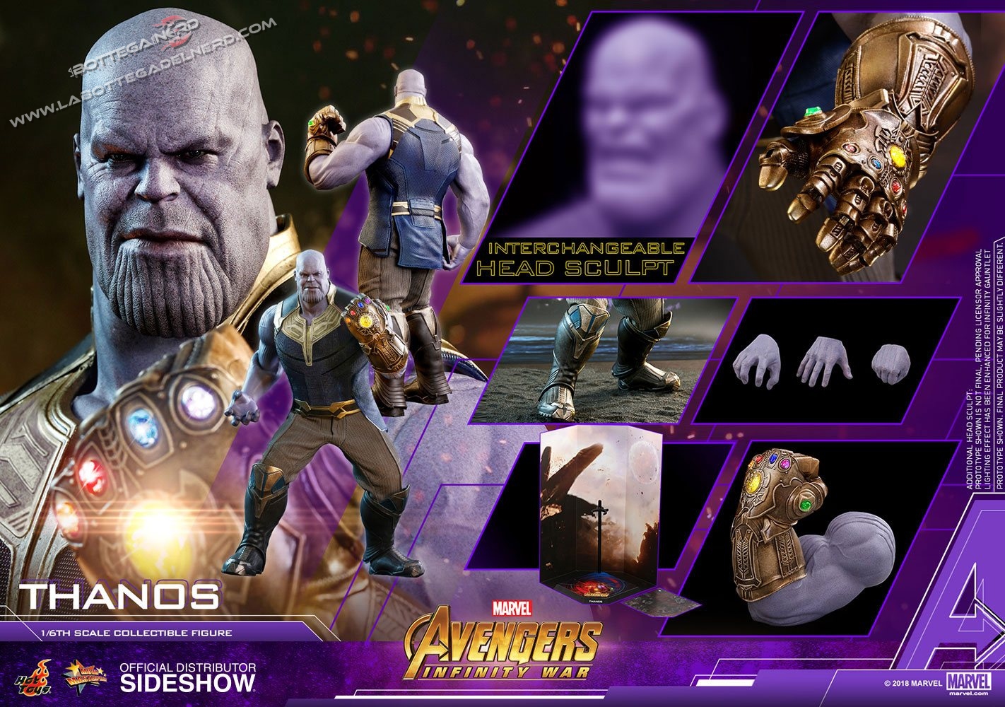 Avengers Infinity War - Action Figure Thanos 41cm - immagine 6