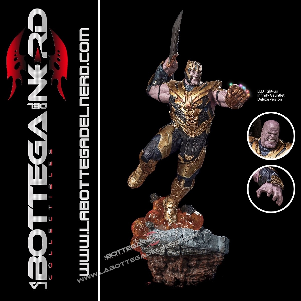 Avengers Endgame - BDS Statua Thanos DELUXE 36cm
