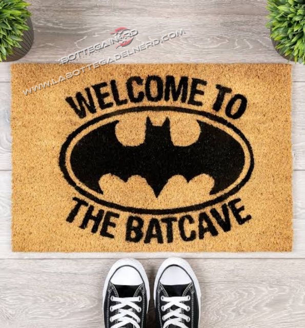 ZERBINO IN FIBRA – Batman “Benvenuto nella Batcaverna” 40x60 - immagine 2