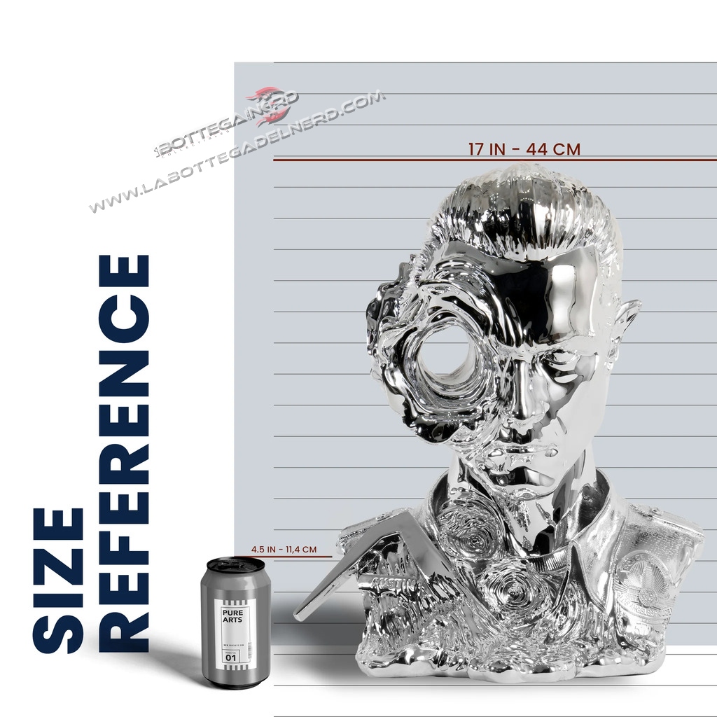 Terminator 2 - Bust T-1000 Art Mask Liquid Metal Version 44cm - immagine 16