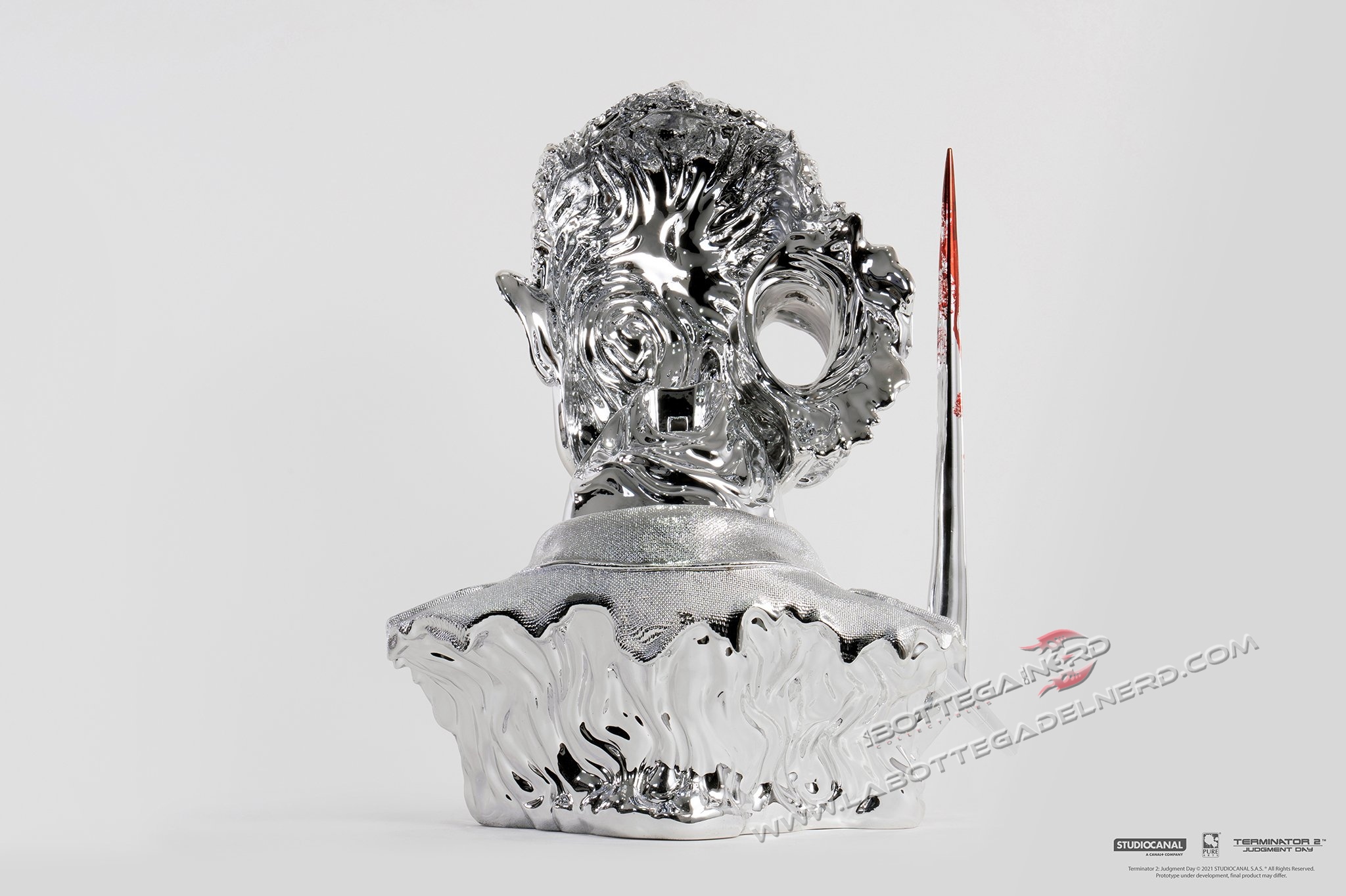 Terminator 2 - Bust T-1000 Art Mask Liquid Metal Version EXCLUSIVE 44cm - immagine 10