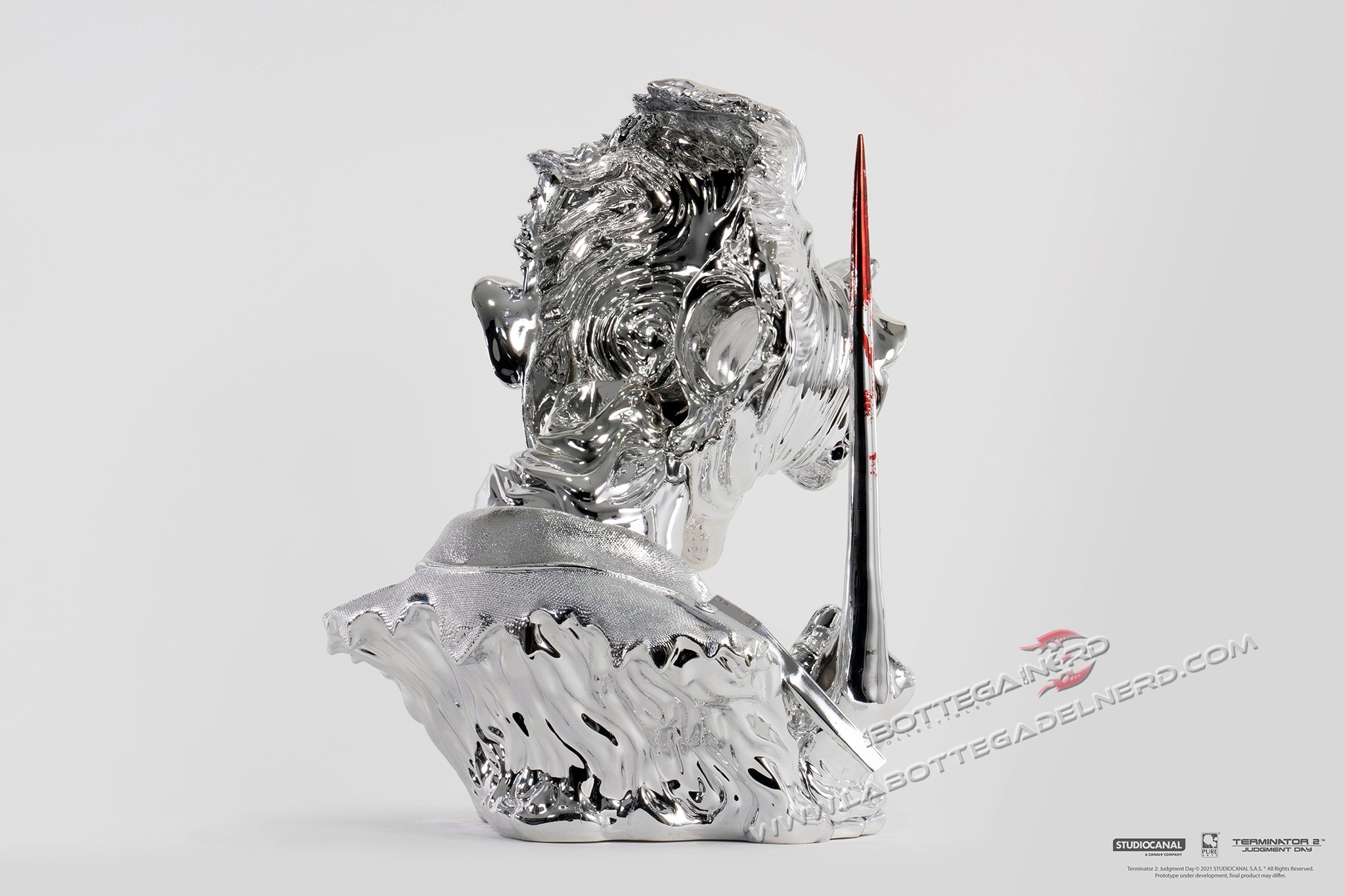 Terminator 2 - Bust T-1000 Art Mask Liquid Metal Version EXCLUSIVE 44cm - immagine 9