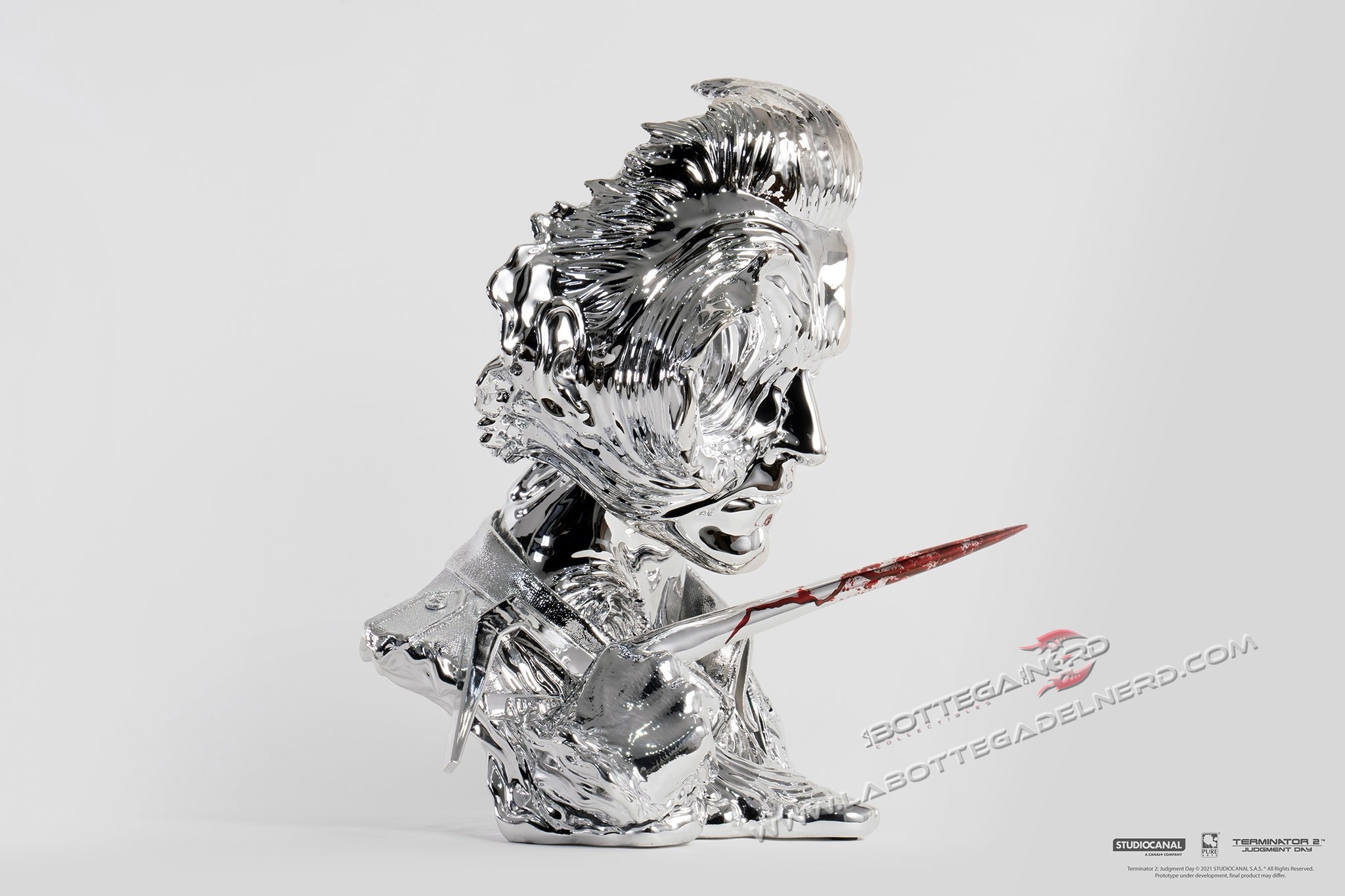 Terminator 2 - Bust T-1000 Art Mask Liquid Metal Version EXCLUSIVE 44cm - immagine 8